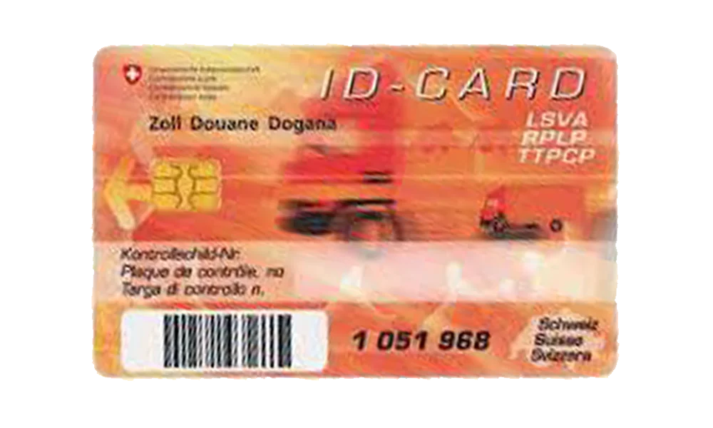 Carte d'identification LSVA